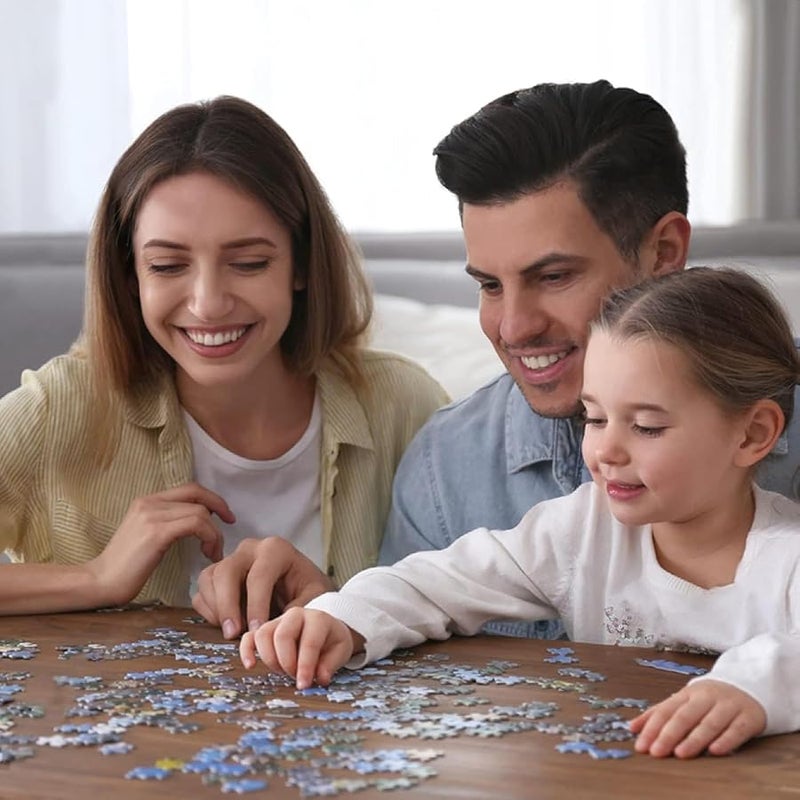 حفلة شاي الكلاب في عيد الحب 1000 قطعة لغز خشبي لعبة تعليمية عائلية هدية - Image 4